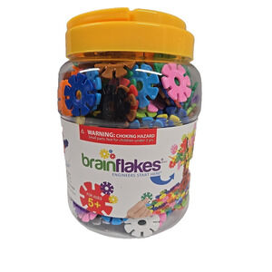 VIAHART Brain Flakes 500 Pc Interlocking Plastic Disc Set Homeschool Classroom